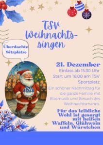 Mehr über den Artikel erfahren 🎄 TSV-Weihnachtssingen 2025 🎄
