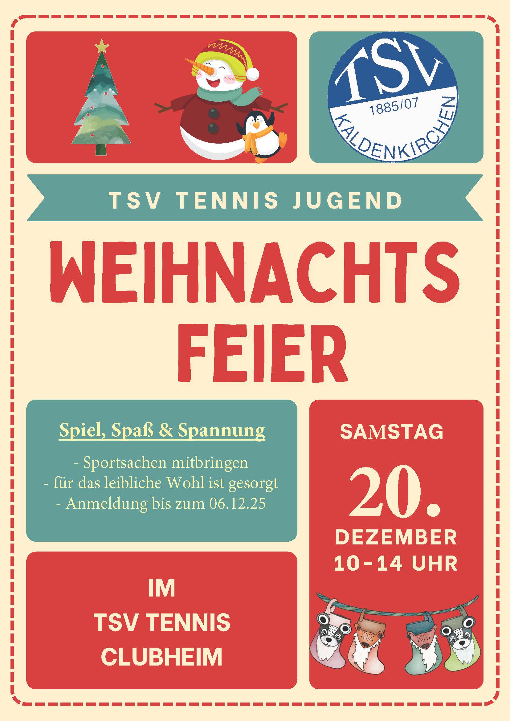 Du betrachtest gerade Einladung zur Jugend-Weihnachtsfeier 2025