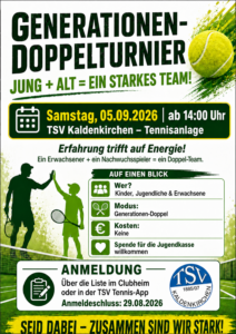 Mehr über den Artikel erfahren Liebe Tennisfreunde, liebe Jugend,